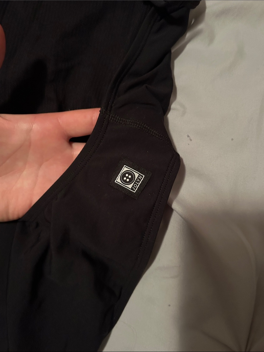 Jolyn Clothing Black Tie Back Brandon Worn once Size 28 - Picture 3 of 5